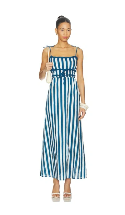 Beach Riot Levie Maxi Dress In Twilight Tides Stripes