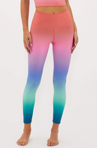 Beach Riot Piper Ombré Leggings In High Tide Ombre