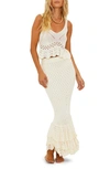 Beach Riot Polly Cover-up Maxi Skirt In Ivory