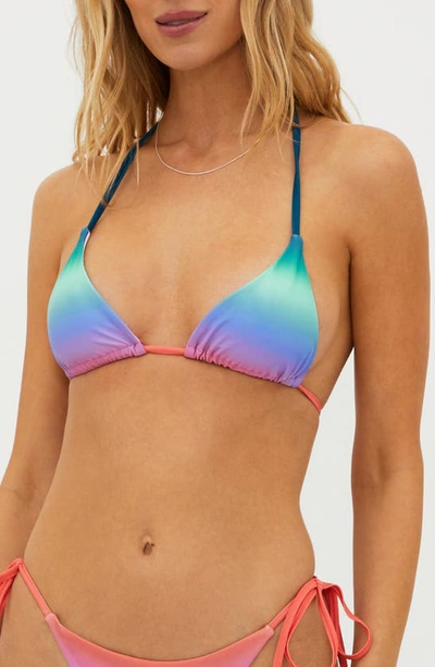 Beach Riot Winona Bikini Top In High Tide Ombre