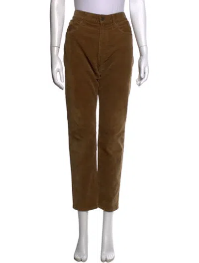 Pre-owned Beams Straight Leg Pants In Brown