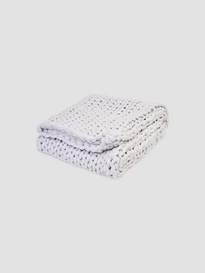 Bearaby Cotton Napper Weighted Knit Blanket In Moonstone