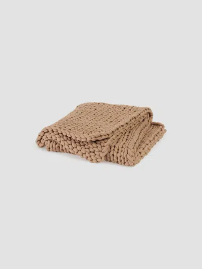 Bearaby Tencel Napper Knit Weighted Blanket In Almond