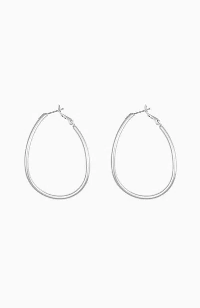 Bearfruit Jewelry Anais Vintage Inspired Hoop Earrings Boho Statement Jewelry In Silver