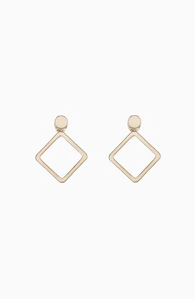 Bearfruit Jewelry Diana Earring Jackets Minimalist Geometric Statement In Gold