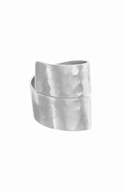 Bearfruit Jewelry Tamra Irregular Geometric Statement Ring Bold Modern Jewelry In Silver