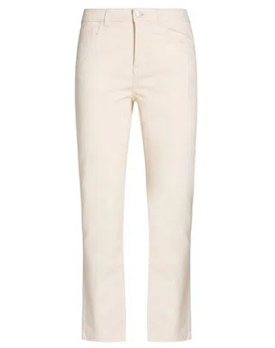 Beatrice B Beatrice .b Woman Pants Cream Size 32 Cotton, Elastane In White