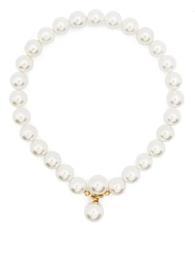 Beatriz Palacios Bandage Freshwater-pearls Necklace In White