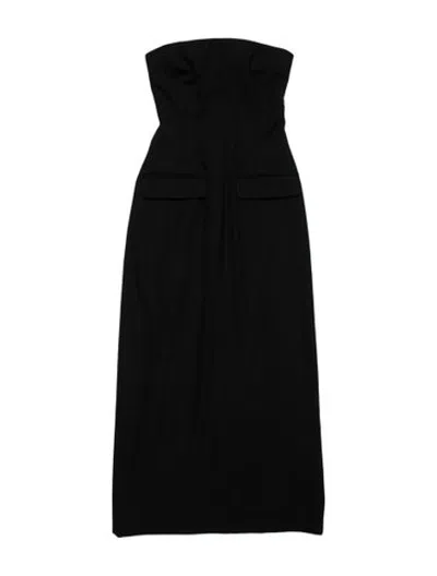 Pre-owned Beaufille Square Neckline Knee-length Dress W/ Tags In Black