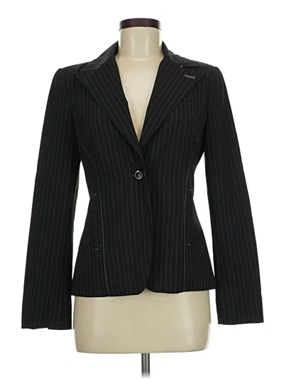 Pre-owned Bebe Blazer Jacket In Black
