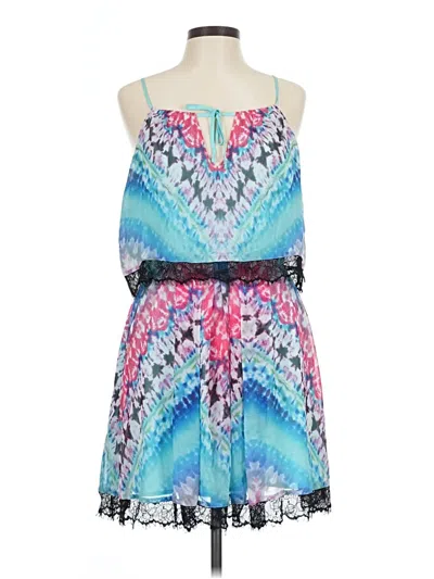 Pre-owned Bebe Casual Dress In Blue