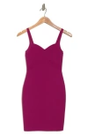 Bebe Knit Body-con Minidress In Fuchsia