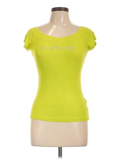 Pre-owned Bebe Short Sleeve T-shirt In Green