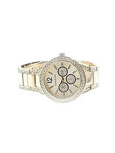 Pre-owned Bebe Watch In Gold