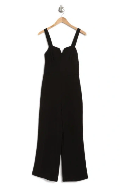 Bebe Wide Leg Jumpsuit In Black