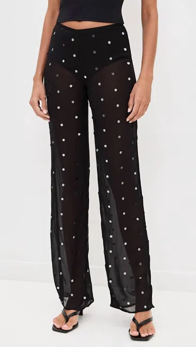 Bec & Bridge Women's Arielle Pant In Black Sequin In Multi