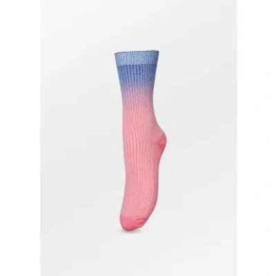 Becksondergaard Gradiant Glitter Sock In Pink
