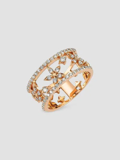 Bee Goddess Women's Apple Seed 14k Rose Gold & 0.57 Tcw Diamond Ring