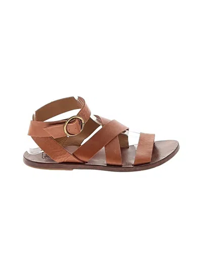 Pre-owned Beek Sandals In Brown