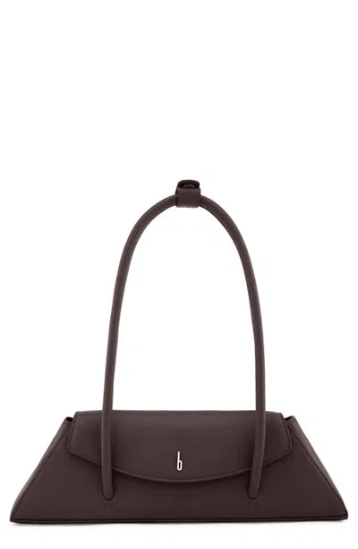 Behno Diana Leather Shoulder Bag In Brown