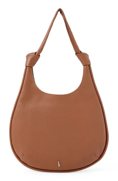 Behno Ina Potli Medium N°2 Pebble Leather Hobo In Tan