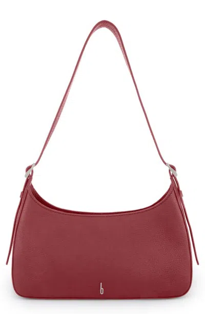 Behno Leena Leather Pouchette In Cherry