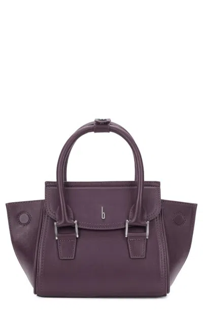 Behno Mini Coco Leather Satchel In Cherry