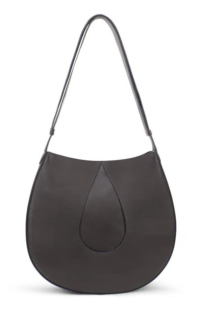 Behno Nilde Leather Hobo Bag In Blue