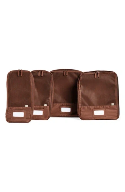 Beis 4-piece Compression Packing Cubes In Maple