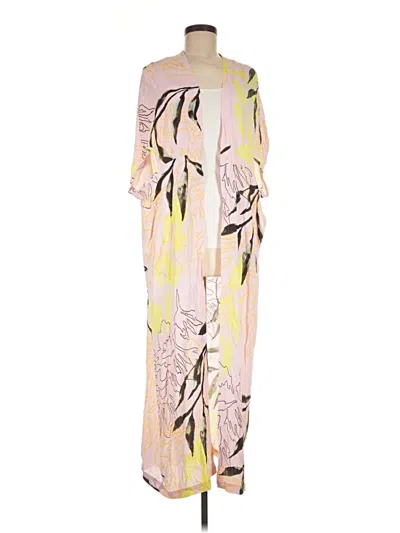 Pre-owned Bel Kazan Kimono In Pink