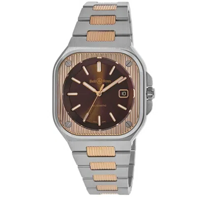 Bell & Ross Br 05 (40 Mm) Gold Limited Edition Brown Dial Two-tone Stainless Steel Men's Watch Br05a-el-glst/ssg