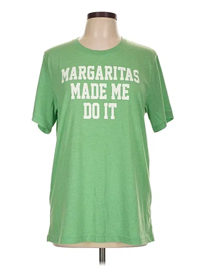 Pre-owned Bella+canvas Short Sleeve T-shirt In Green