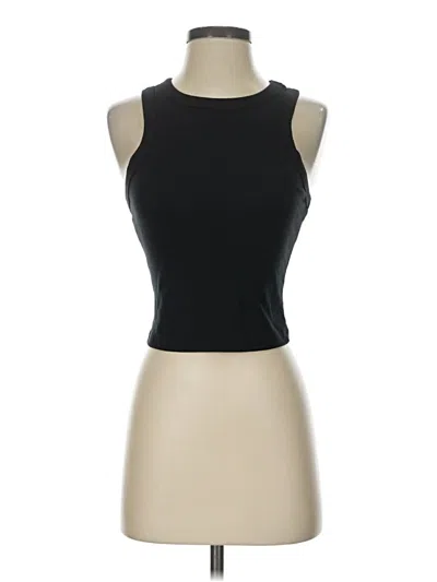 Pre-owned Bella+canvas Tank Top Black Halter Neckline Tops