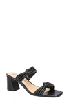 Bella Vita Danville Slide Sandal In Black- Manmade