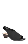 Bella Vita Marin Slingback Sandal In Black Knit