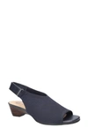 Bella Vita Marin Slingback Sandal In Navy Knit