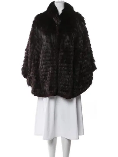 Pre-owned Belle Fare Fur Jacket In Black
