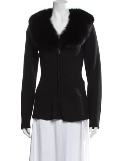 Pre-owned Belle Fare Wool Jacket In Black