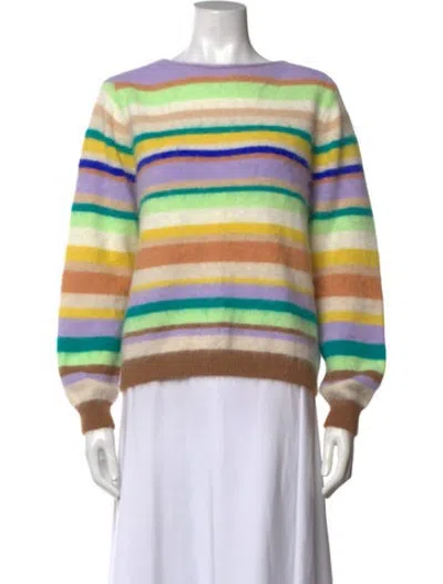 Pre-owned Bellerose Angora Striped Sweater In Multicolor