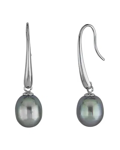 Belpearl Silver 8mm Pearl Dangle Earrings In Multi