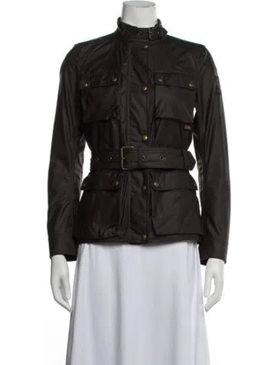 Pre-owned Belstaff Biker Jacket In Brown