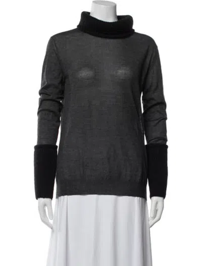 Pre-owned Belstaff Cashmere Turtleneck Sweater In Grey