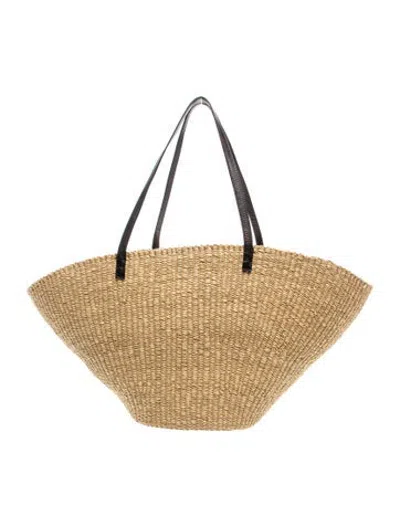 Pre-owned Bembien Raffia Shoulder Bag W/ Tags In Neutrals