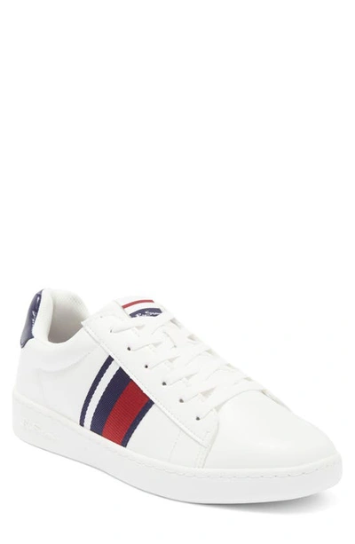 Ben Sherman Hampton Stripe Sneaker In White
