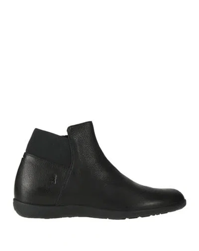 Benvado Woman Ankle Boots Black Size 8 Leather