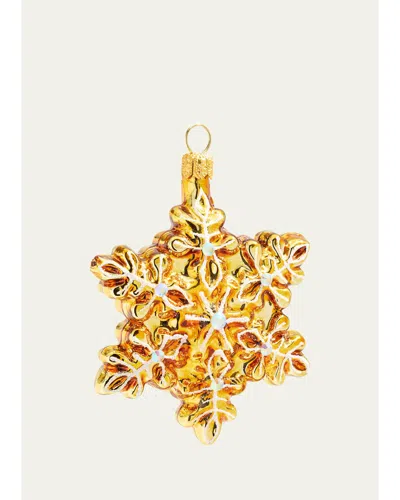 Bergdorf Goodman Golden Snowflake Christmas Ornament In Multi