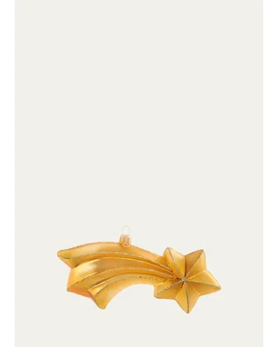 Bergdorf Goodman Shooting Star Christmas Ornanment In Gold