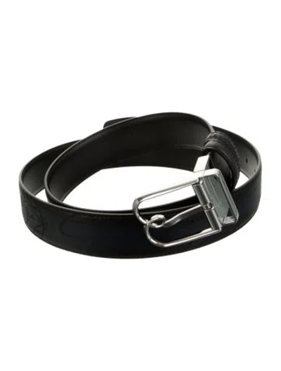 Pre-owned Berluti Leather Waist Belt In Black