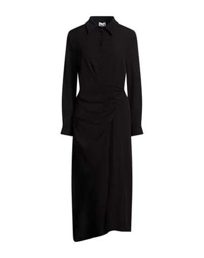 Berna Woman Maxi Dress Black Size L Polyester, Elastane