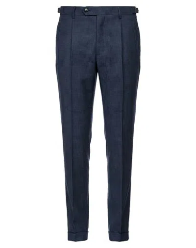 Berwich Man Pants Blue Size 36 Virgin Wool In Multi